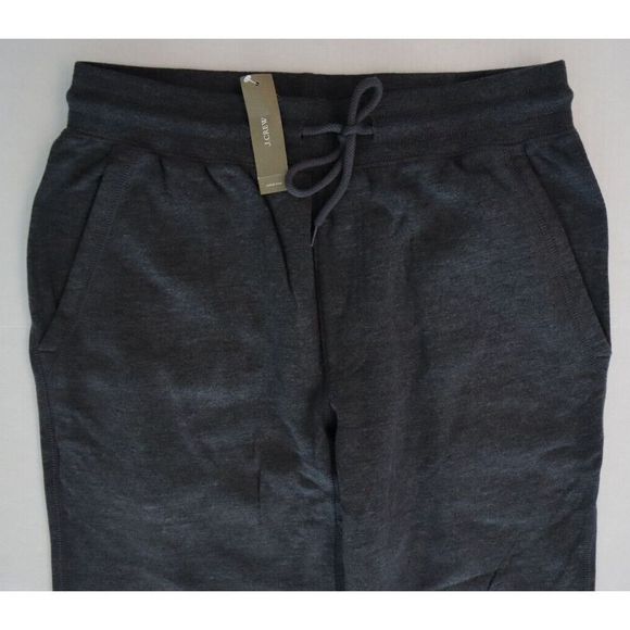 J. Crew BJ349 SBL Men's Sz S Black/Gray Pacific Fleece Jogger Sweatpants $80 - Picture 3 of 9